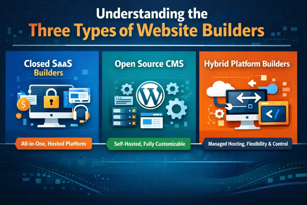 How to Choose the Right Website Builder in 2026 and Beyond? 78 Understanding the Three Types of Website Builders