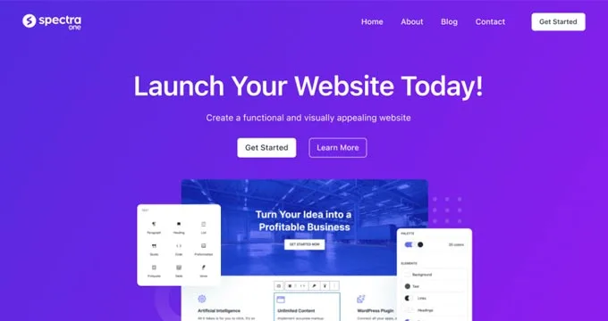 Looking for the Best Free WordPress Blog Themes? Here Are the Ones Worth Using in 2026 85 spectra one - WP blog theme