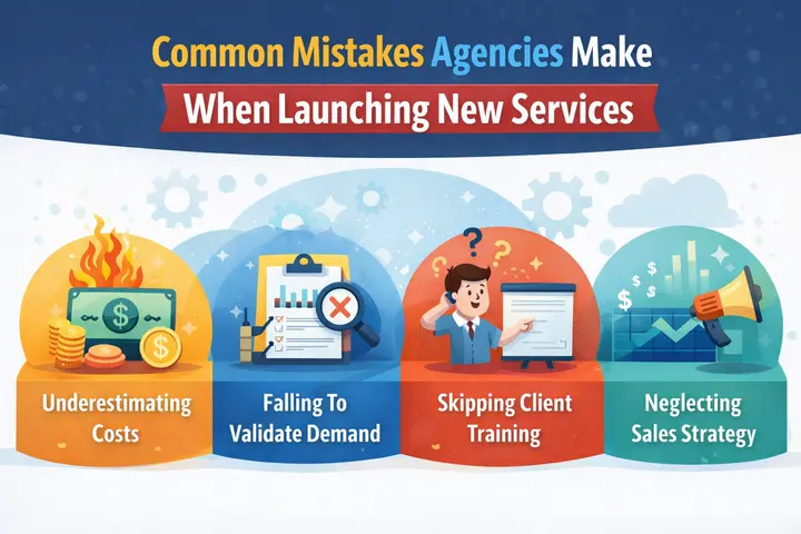 How to Launch New Agency Services with White Label WordPress? 81 Common agency mistakes in service launches