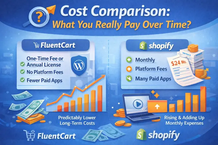 FluentCart vs Shopify: The Better Choice for WordPress Stores 83 E-commerce platform cost comparison: Fluentcart vs shopify
