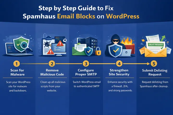 Spamhaus Email Blocks: How to Resolve Them on WordPress? 79 Fixing Spamhaus Email Blocks Guide