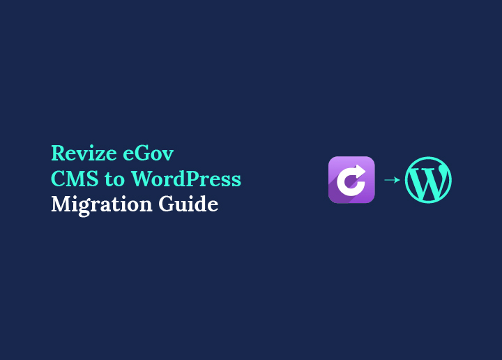 Revize eGov CMS to WordPress Migration