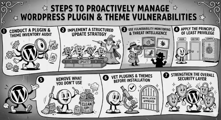 How to Proactively Manage WordPress Plugin and Theme Vulnerabilities? 78 Steps to Proactively Manage WordPress Plugin Theme Vulnerabilities
