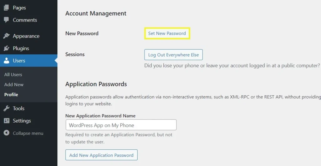 Lost WordPress Password: How to Recover Access in 2026 79 Reset via WordPress User Settings